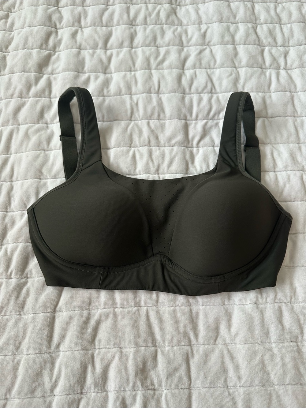 Lululemon run times bra, olive green